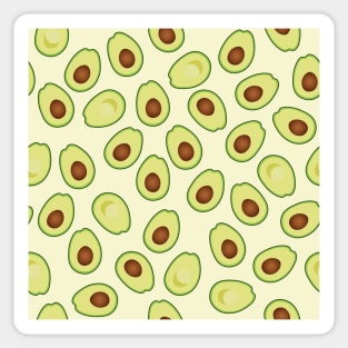 Avocado seamless pattern tee for aesthetic vintage retro vibe Sticker